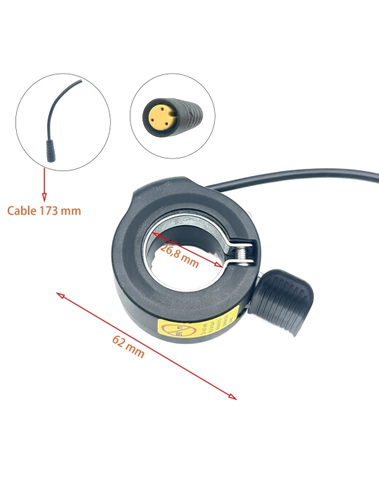 Acelerador para Ecoxtrem - Conector waterproof 6mm