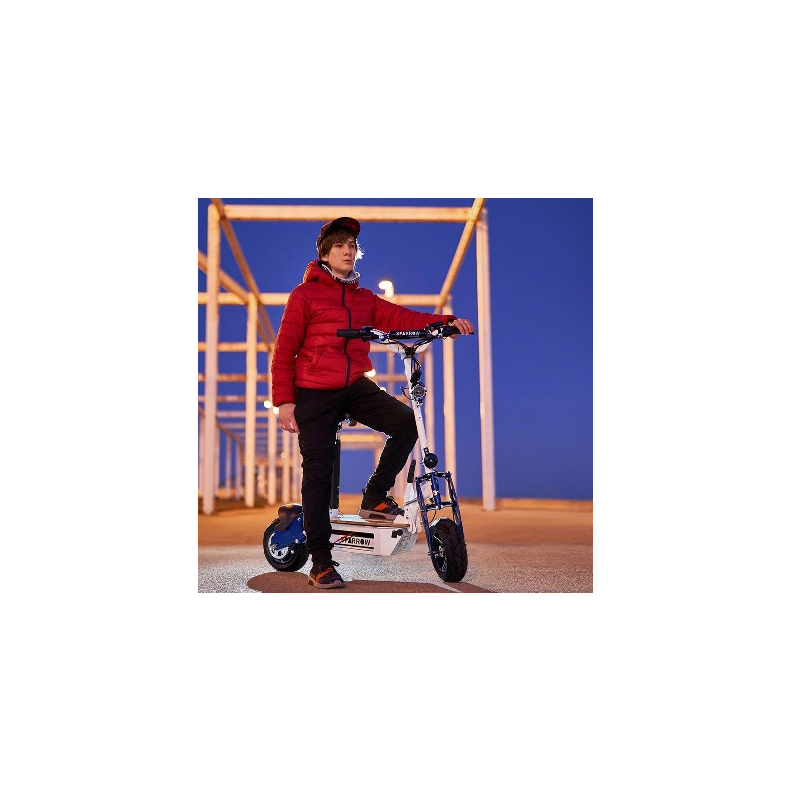 Patinete eléctrico con sillín Sparrow 2000W