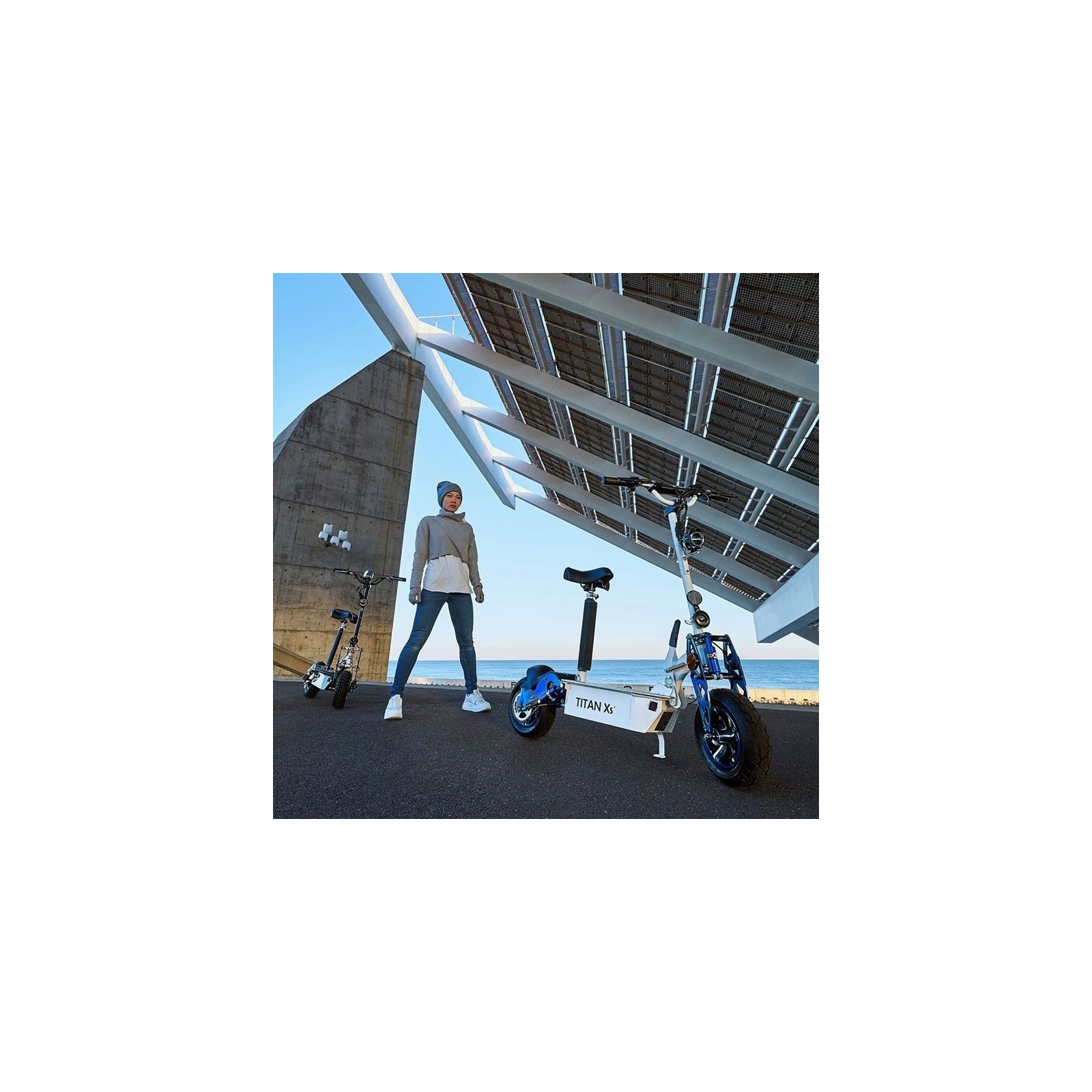 Patinete eléctrico 2000W plegable con asiento Titan