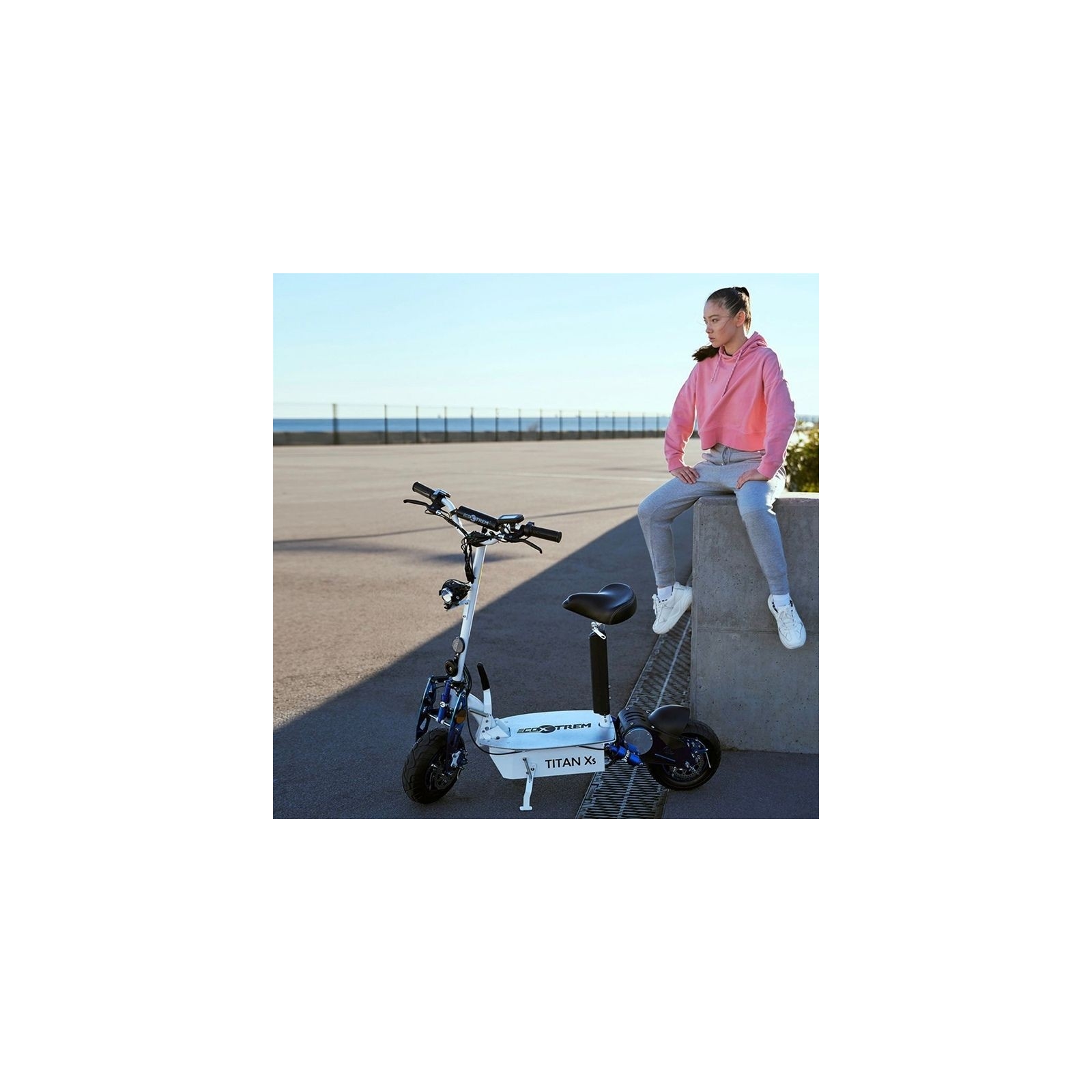 Patinete eléctrico 2000W plegable con asiento Titan