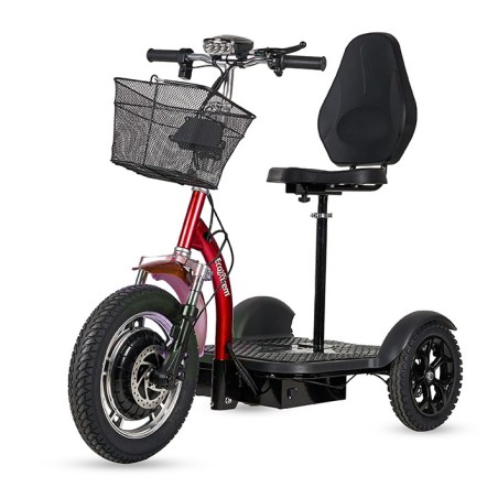Triciclo elétrico de 500 W para mobilidade reduzida