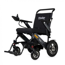 Fauteuil roulant pliable HADAR | Double moteur de 250 W et batterie au lithium de 12 Ah