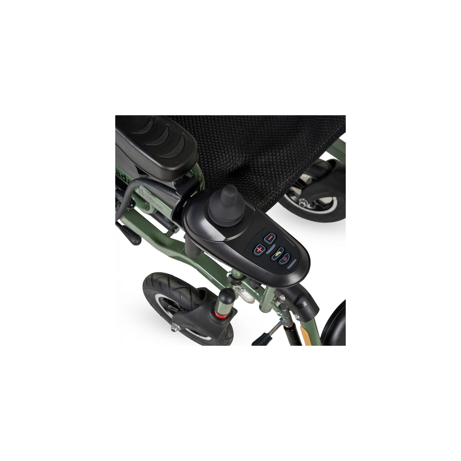 Sedia a rotelle pieghevole HADAR-02 | Doppio motore da 250 W e batteria al litio da 12 Ah