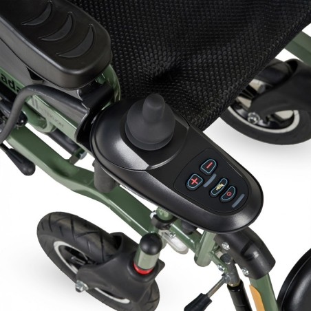 Cadeira de rodas dobrável HADAR-02 | Motor duplo de 250 W e bateria de lítio de 12 Ah