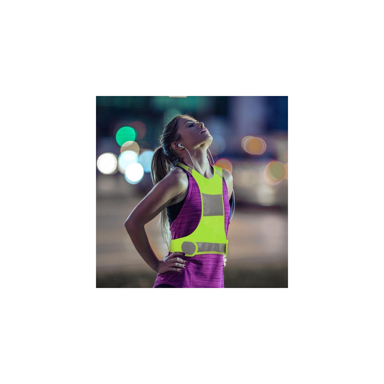 Chaleco Reflectante para correr y andar en bicicleta