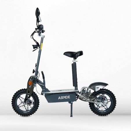 Scooter elétrica com placa de metal Aspide
